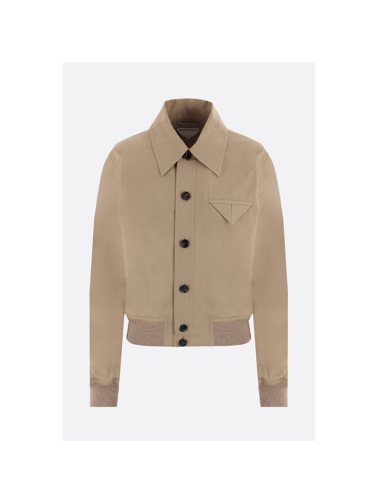 Cotton Blend Blouson Jacket-BOTTEGA VENETA-JOHN JULIA