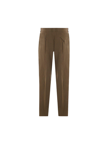 Cotton Blend Regular-fit Pants-BOTTEGA VENETA-JOHN JULIA