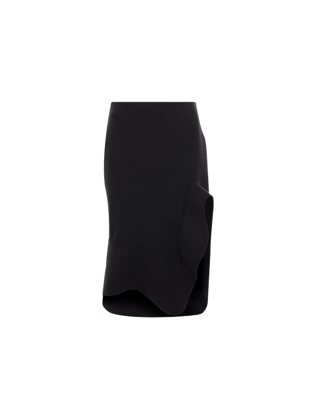 Cotton Blend Structured Skirt-BOTTEGA VENETA-JOHN JULIA