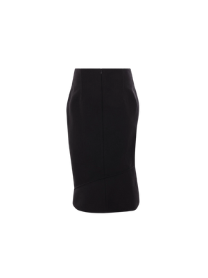 Cotton Blend Structured Skirt-BOTTEGA VENETA-JOHN JULIA