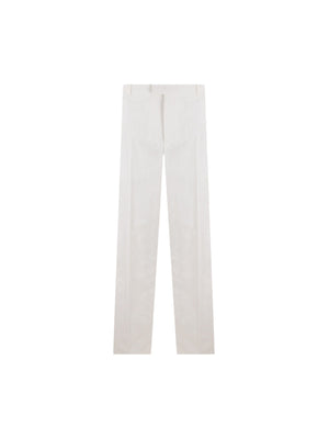 Cotton Straight-leg Pants-BOTTEGA VENETA-JOHN JULIA