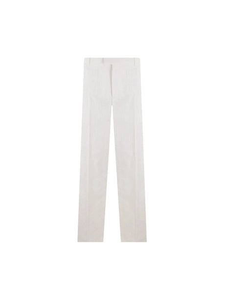 Cotton Straight-leg Pants-BOTTEGA VENETA-JOHN JULIA