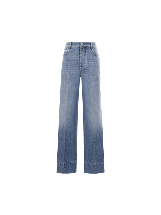 Denim Flared Jeans-BOTTEGA VENETA-JOHN JULIA