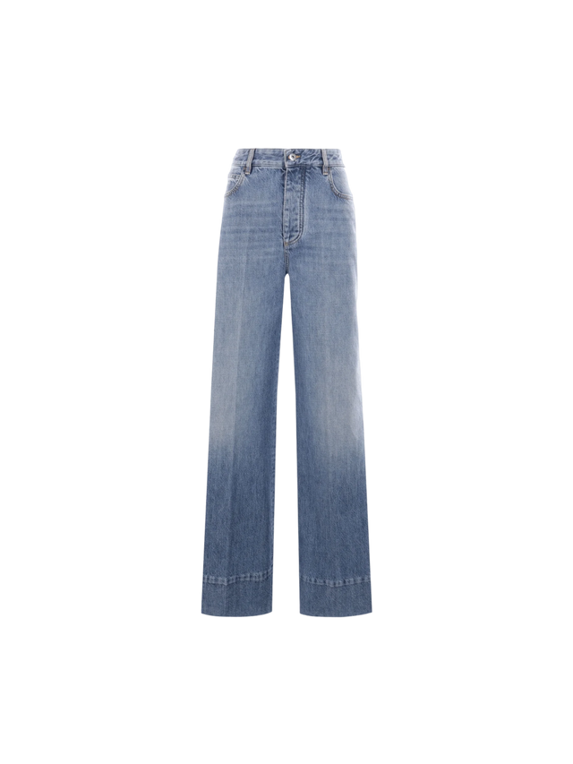 Denim Flared Jeans-BOTTEGA VENETA-JOHN JULIA