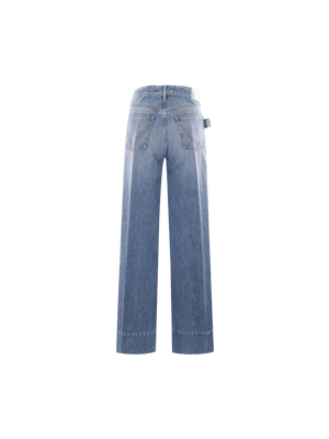 Denim Flared Jeans-BOTTEGA VENETA-JOHN JULIA