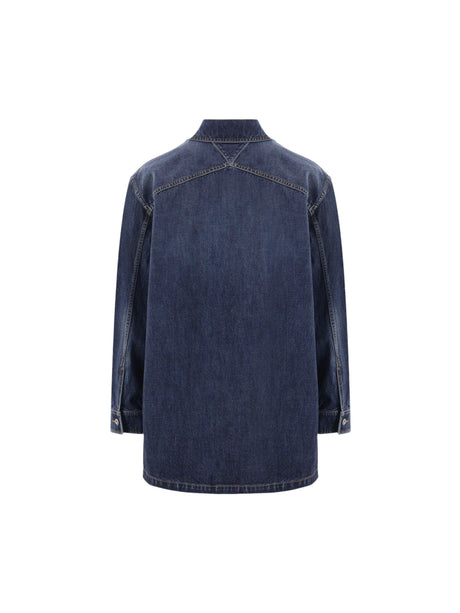 Denim Jacket-BOTTEGA VENETA-JOHN JULIA