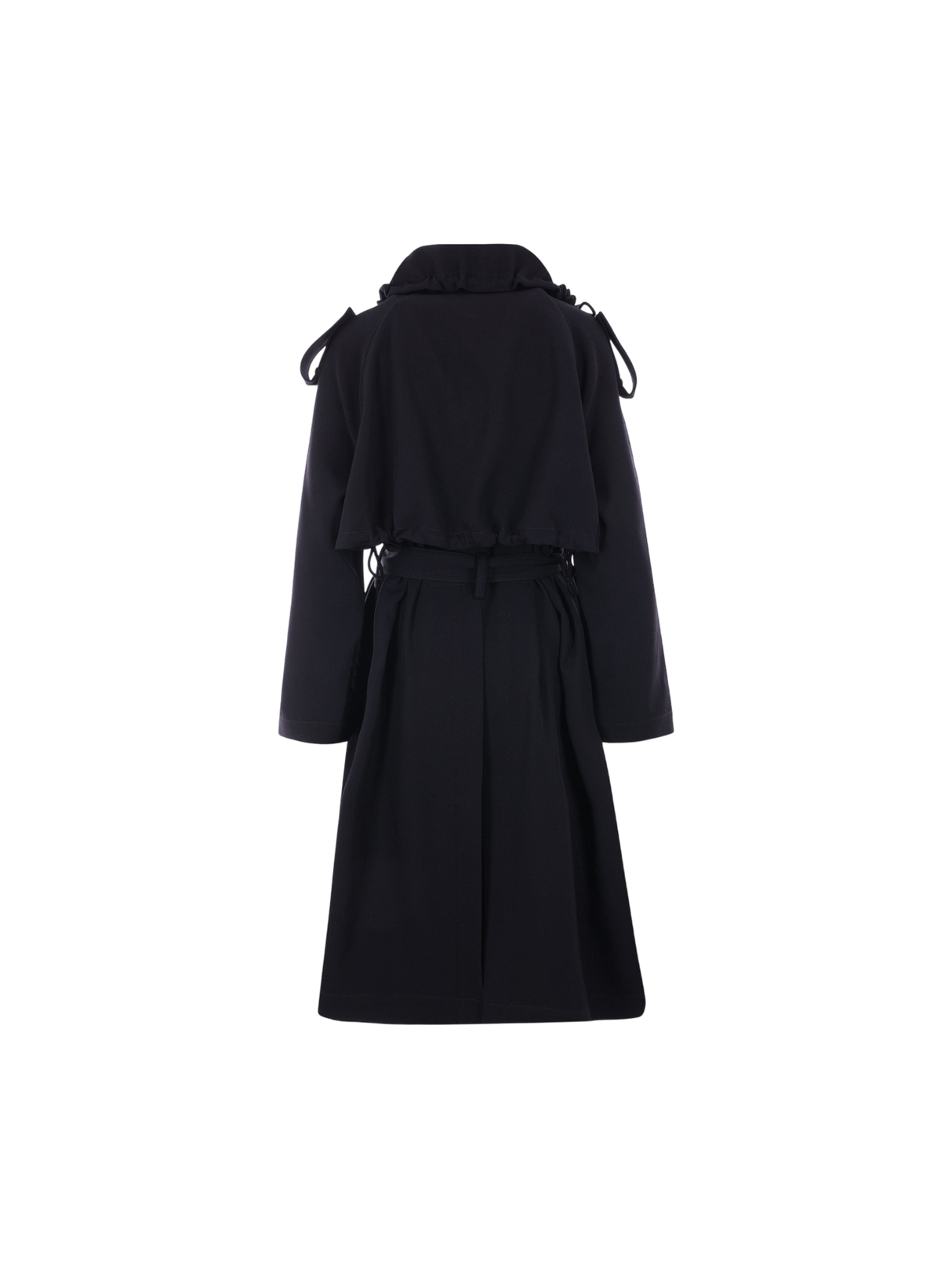 Double-breasted Gabardine Trench Coat-BOTTEGA VENETA-JOHN JULIA