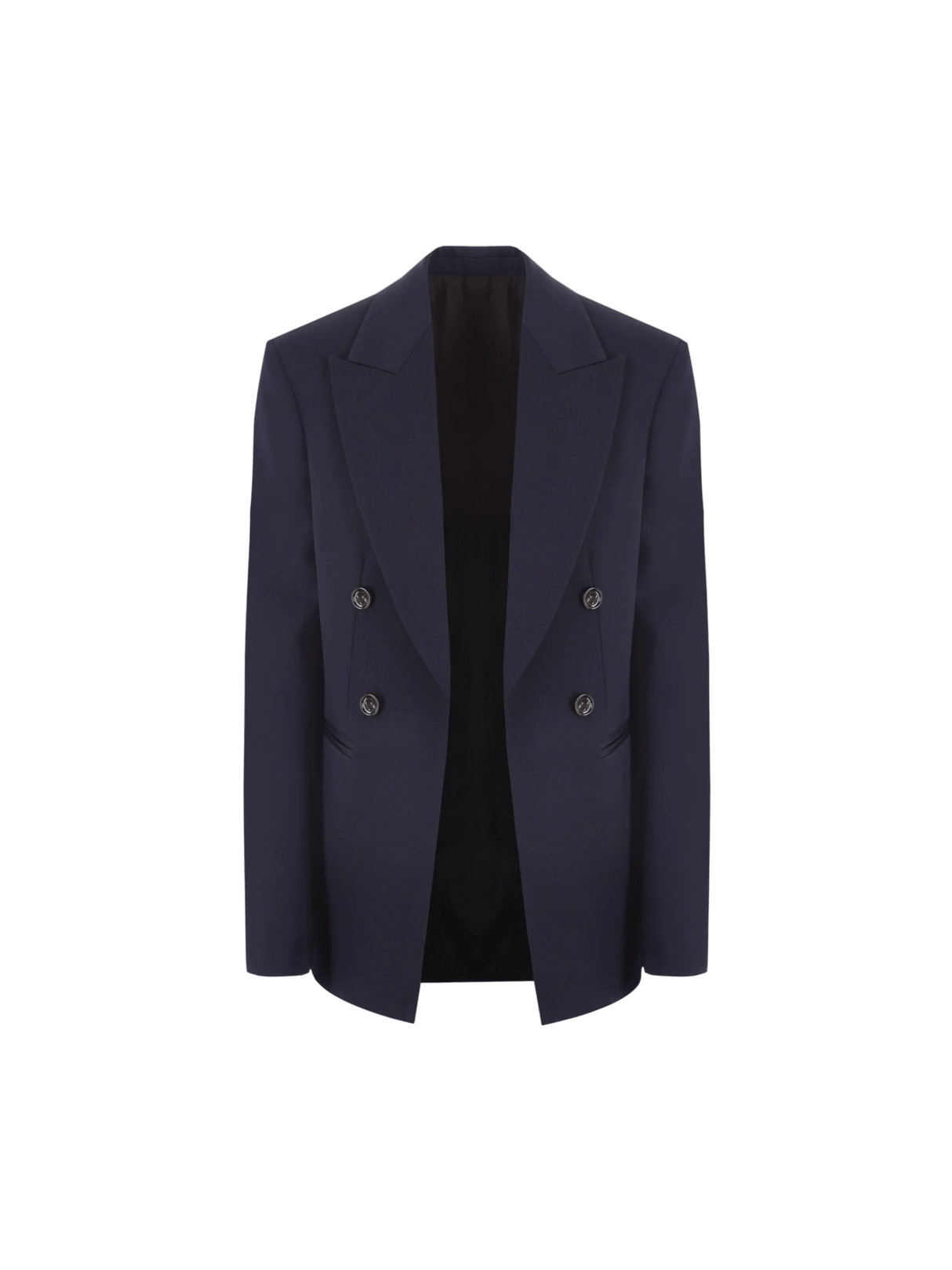 Double-breasted Grain De Poudre Jacket-BOTTEGA VENETA-JOHN JULIA