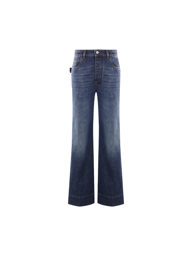 Flared Denim Jeans-BOTTEGA VENETA-JOHN JULIA