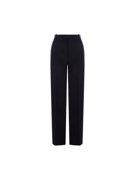 Grain De Poudre Straight-leg Pants-BOTTEGA VENETA-JOHN JULIA