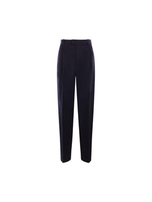 Grain De Poudre Wool Pants-BOTTEGA VENETA-JOHN JULIA