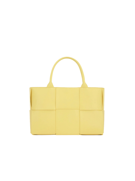 BOTTEGA VENETA-Intrecciato Lambskin Arco Small Tote-JOHN JULIA