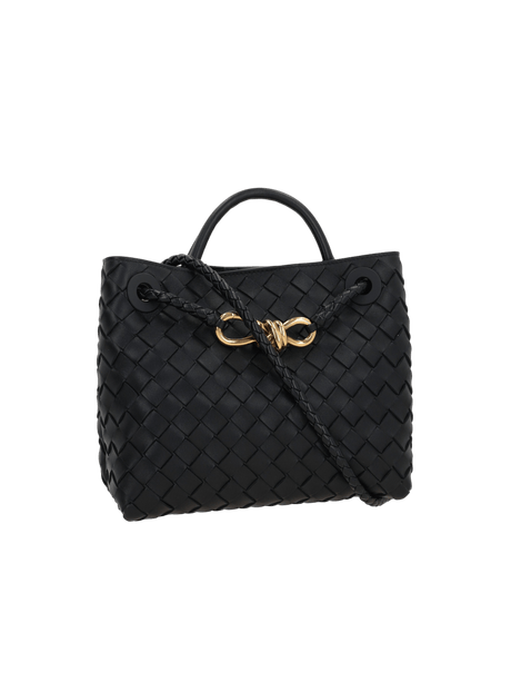 Intrecciato Lambskin Medium Andiamo Handbag-BOTTEGA VENETA-JOHN JULIA