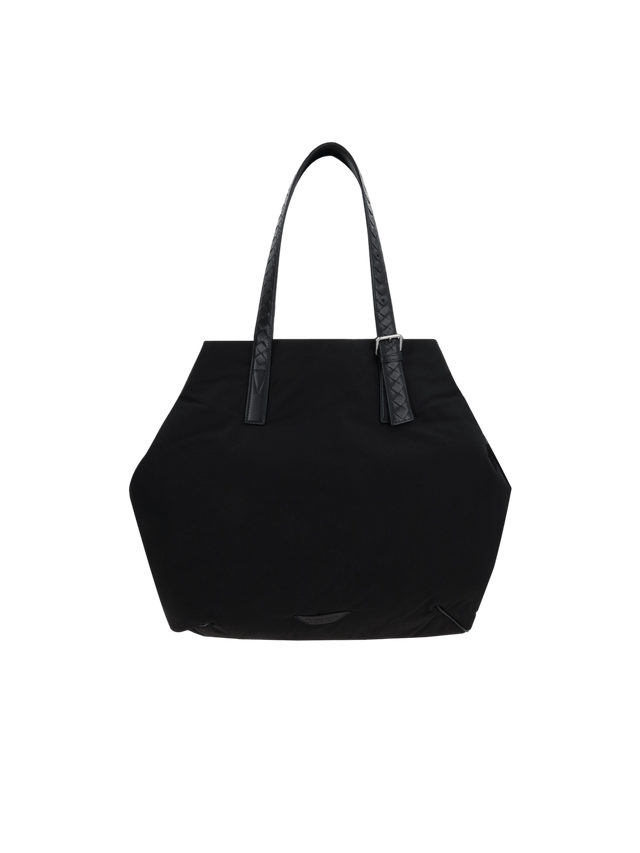 Intrecciato Leather and Nylon Tote Bag-BOTTEGA VENETA-JOHN JULIA