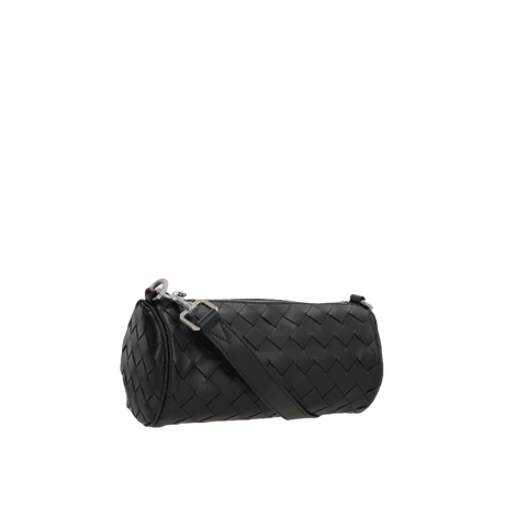 Intrecciato Leather Barrel Mini Crossbody Bag-BOTTEGA VENETA-JOHN JULIA