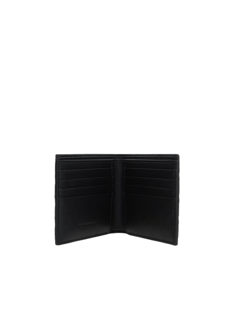 Intrecciato Leather Bi-Fold Wallet-BOTTEGA VENETA-JOHN JULIA