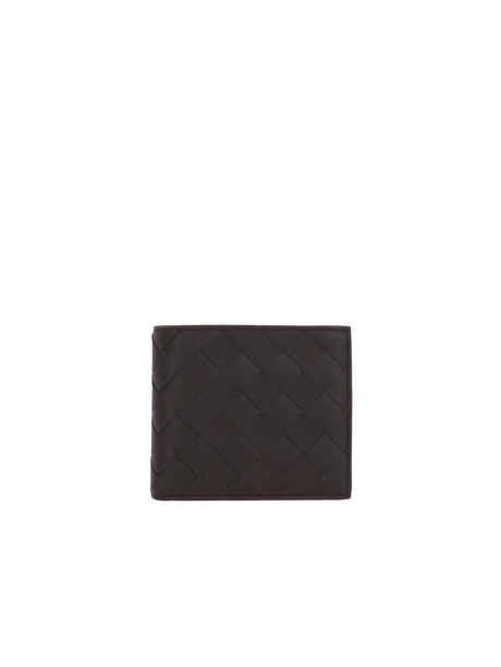 Intrecciato Leather Bi-Fold Wallet-BOTTEGA VENETA-JOHN JULIA