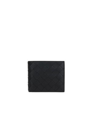 Intrecciato Leather Bi-Fold Wallet-BOTTEGA VENETA-JOHN JULIA