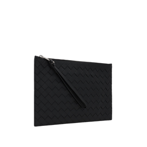 Intrecciato Leather Clutch-BOTTEGA VENETA-JOHN JULIA