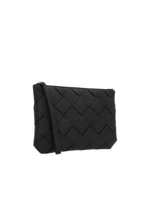 Intrecciato Leather Diago Large Clutch-BOTTEGA VENETA-JOHN JULIA