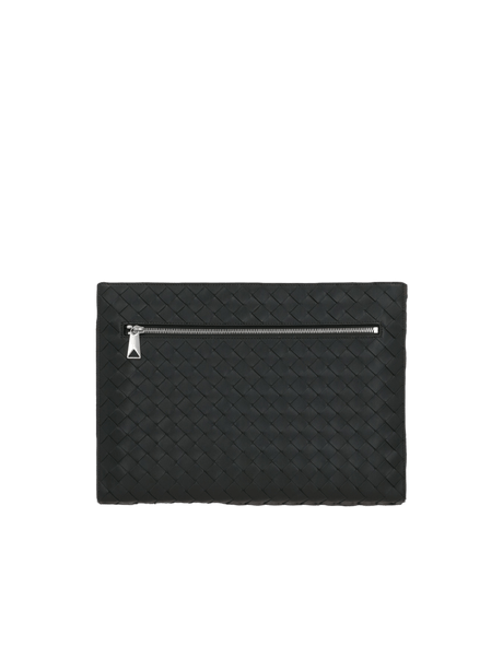 BOTTEGA VENETA-Intrecciato Leather Document Case-JOHN JULIA