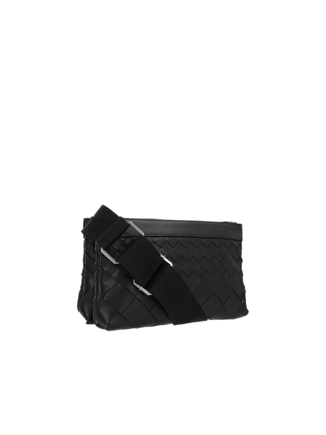 Intrecciato Leather Duo Crossbody Bag-BOTTEGA VENETA-JOHN JULIA