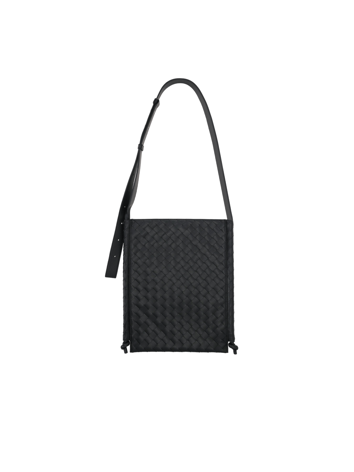 Intrecciato Leather Flat Loop Medium Crossbody Bag-BOTTEGA VENETA-JOHN JULIA