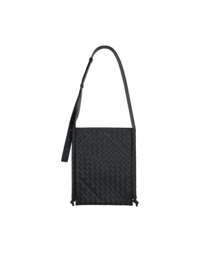 Intrecciato Leather Flat Loop Medium Crossbody Bag-BOTTEGA VENETA-JOHN JULIA