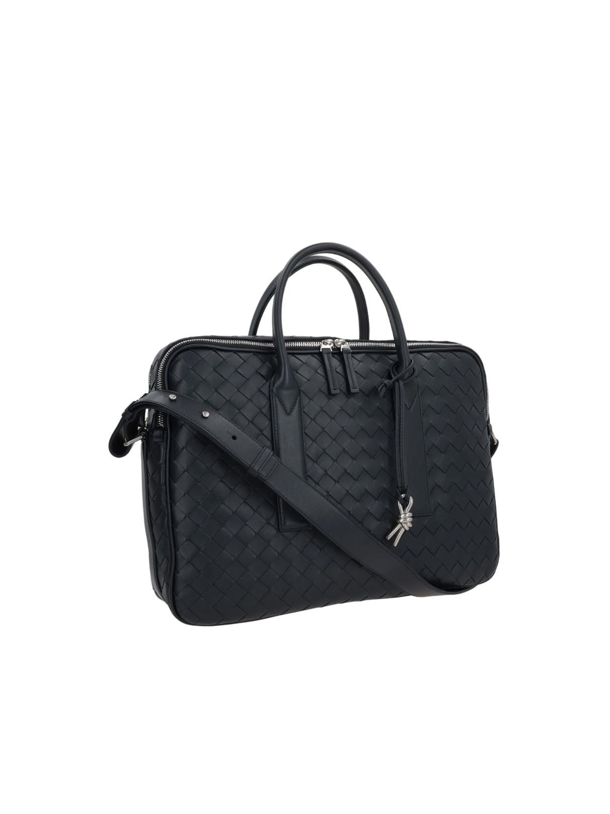 Intrecciato Leather Getaway Large Business Bag-BOTTEGA VENETA-JOHN JULIA