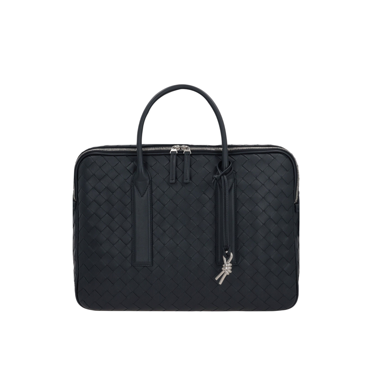 Intrecciato Leather Getaway Large Business Bag-BOTTEGA VENETA-JOHN JULIA