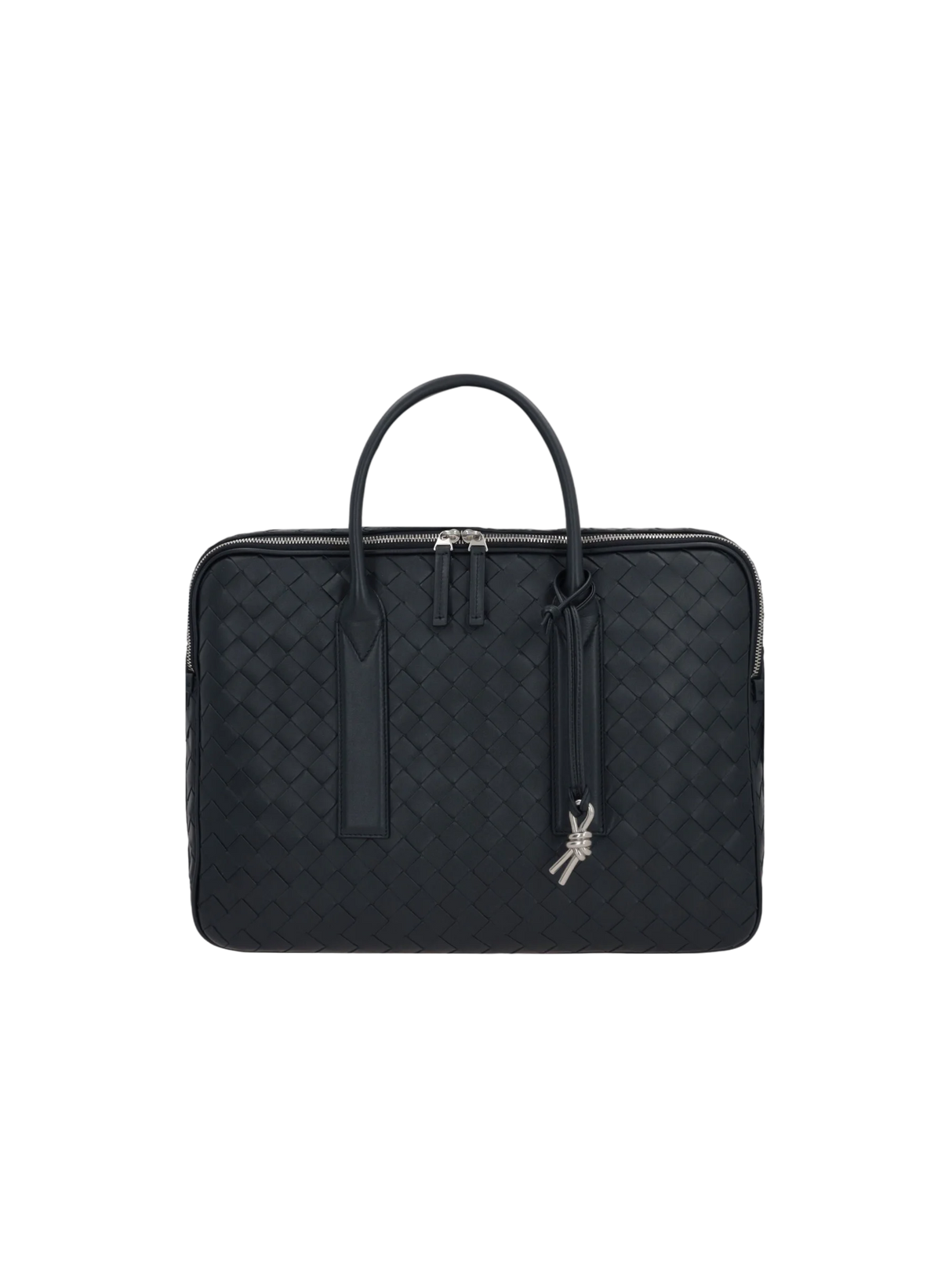 Intrecciato Leather Getaway Large Business Bag-BOTTEGA VENETA-JOHN JULIA