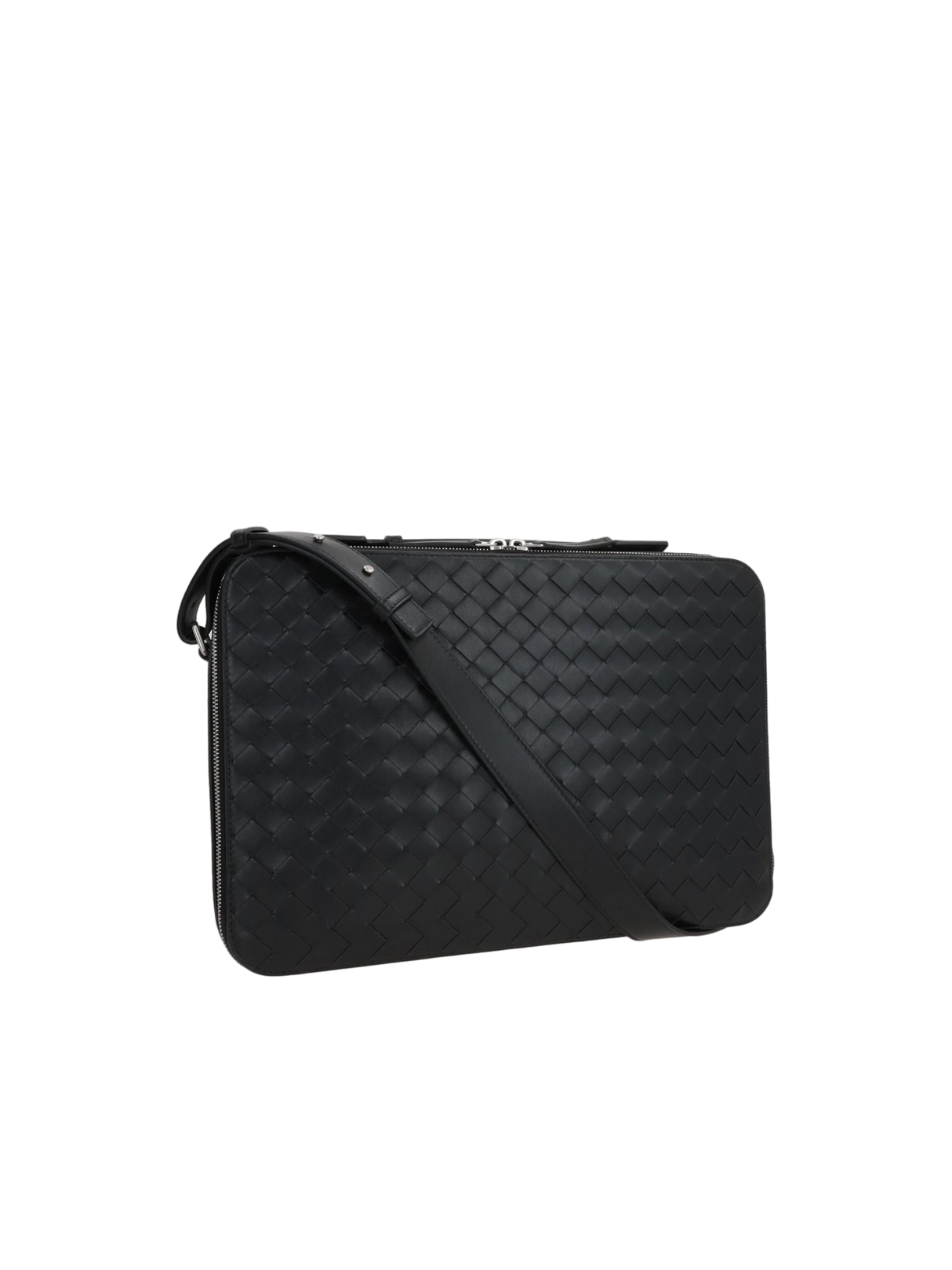 Intrecciato Leather Getaway Slim Business Bag-BOTTEGA VENETA-JOHN JULIA