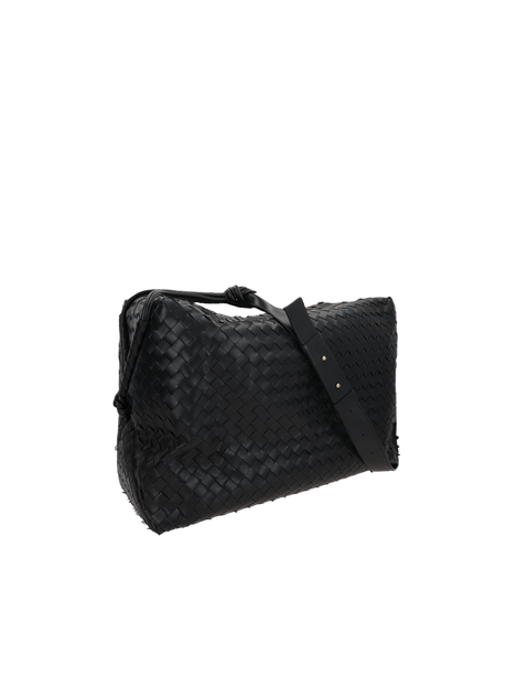 Intrecciato Leather Loop Large Weekend Bag-BOTTEGA VENETA-JOHN JULIA