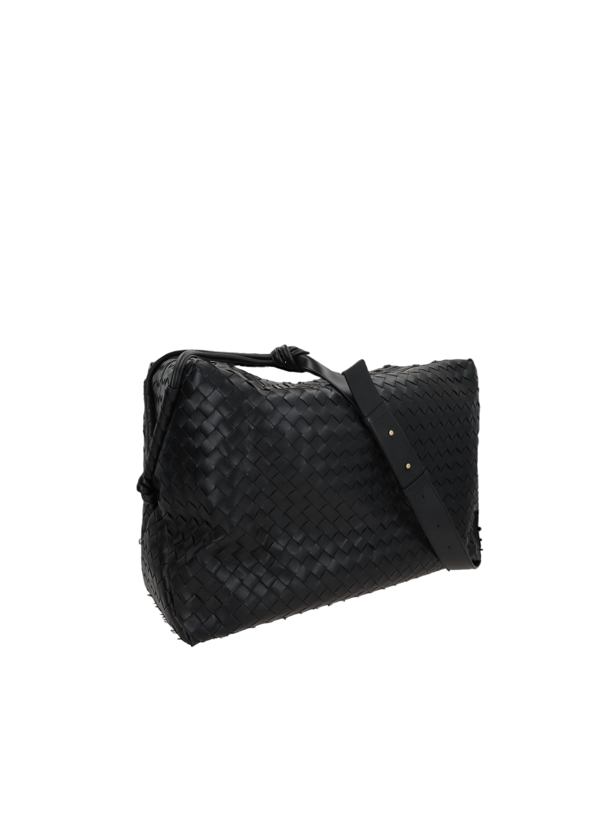 Intrecciato Leather Loop Large Weekend Bag-BOTTEGA VENETA-JOHN JULIA