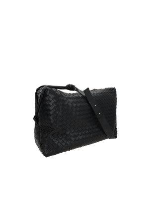 Intrecciato Leather Loop Large Weekend Bag-BOTTEGA VENETA-JOHN JULIA