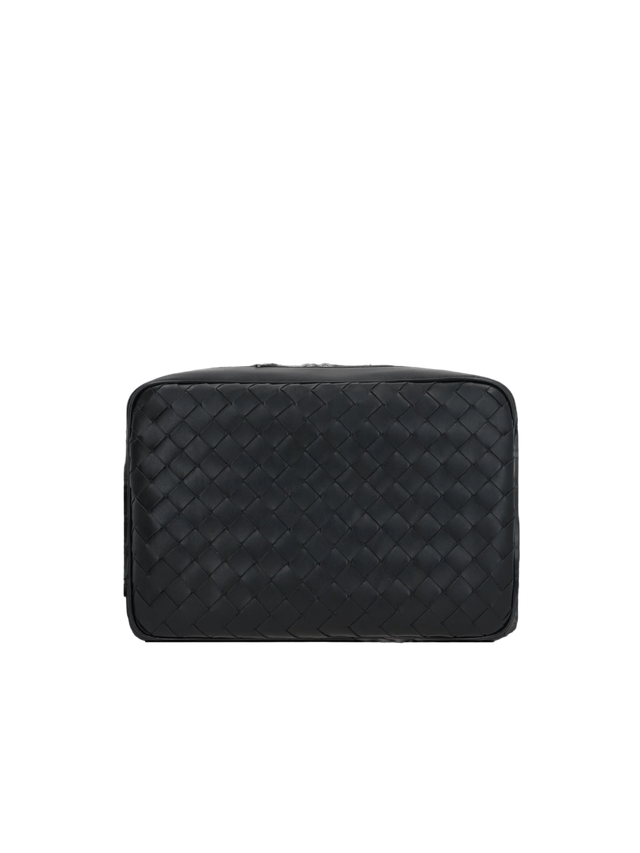 BOTTEGA VENETA-Intrecciato Leather Medium Camera Bag-JOHN JULIA