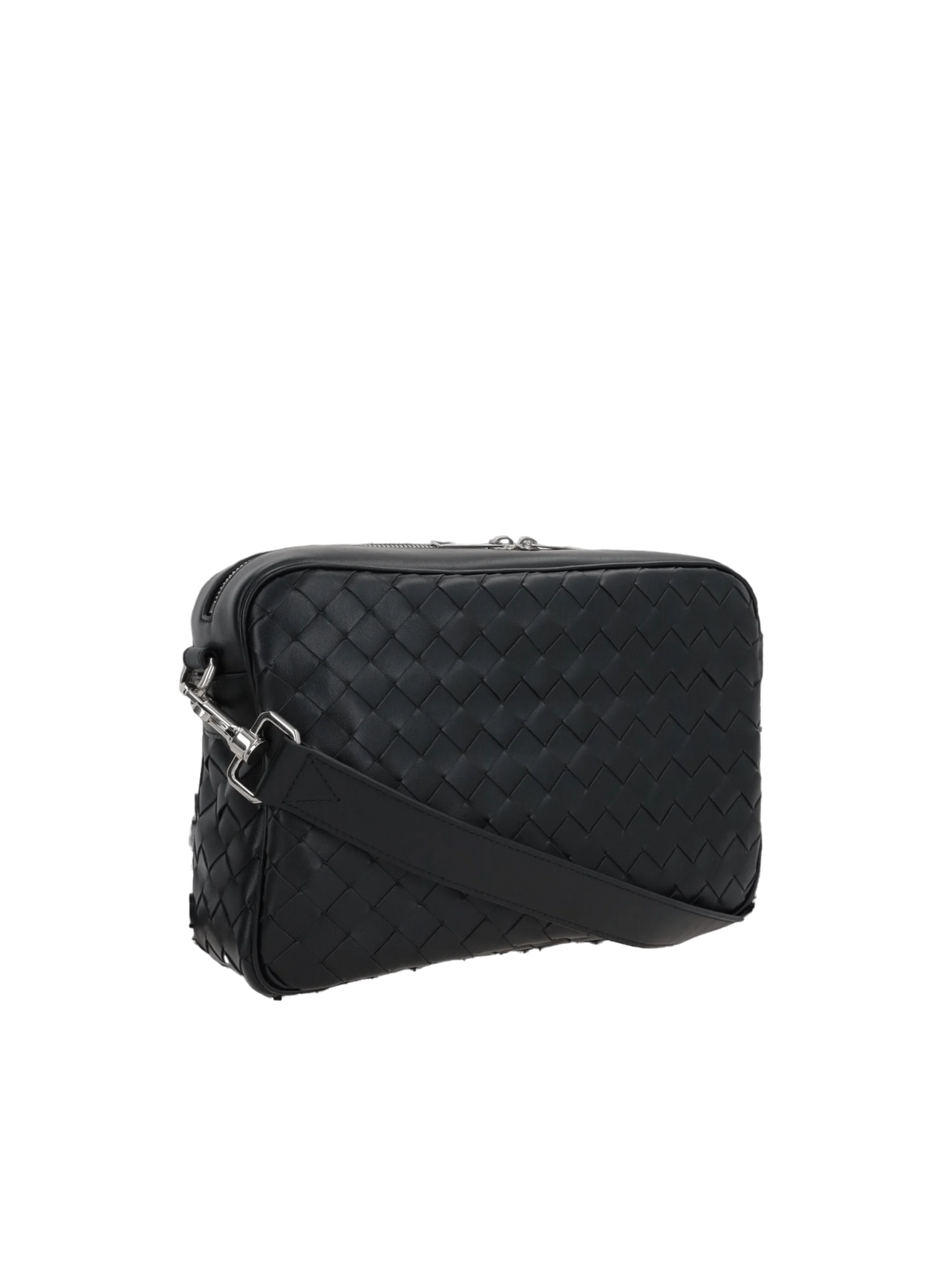 BOTTEGA VENETA-Intrecciato Leather Medium Camera Bag-JOHN JULIA