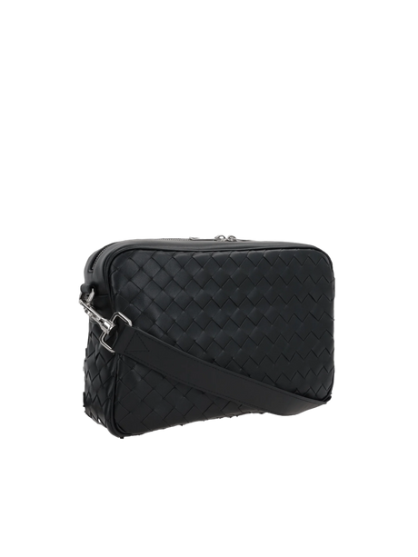 BOTTEGA VENETA-Intrecciato Leather Medium Camera Bag-JOHN JULIA