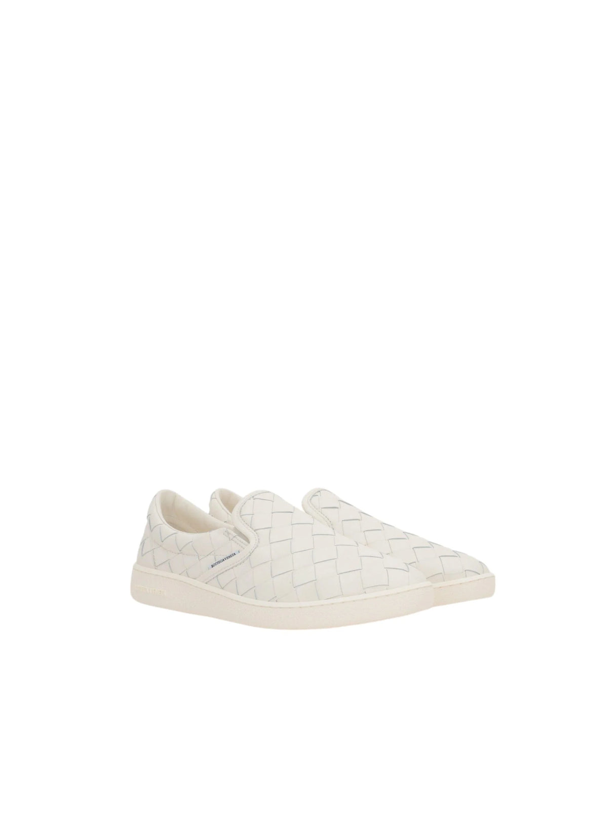 Intrecciato Leather Slip-On Sneakers-BOTTEGA VENETA-JOHN JULIA