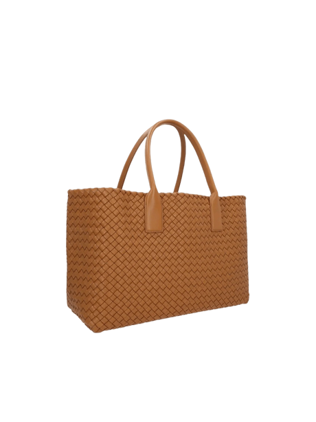 Intrecciato Nappa Cabat Medium Tote-BOTTEGA VENETA-JOHN JULIA