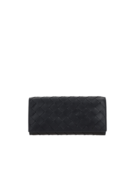 Intrecciato Nappa Continental Wallet-BOTTEGA VENETA-JOHN JULIA