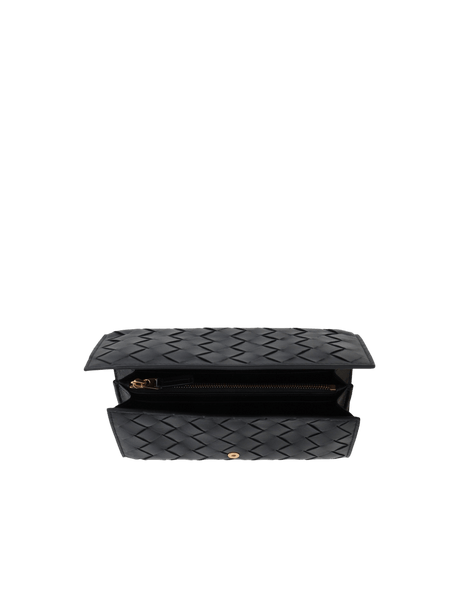 Intrecciato Nappa Continental Wallet-BOTTEGA VENETA-JOHN JULIA