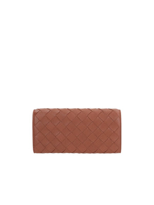 Intrecciato Nappa Continental Wallet-BOTTEGA VENETA-JOHN JULIA