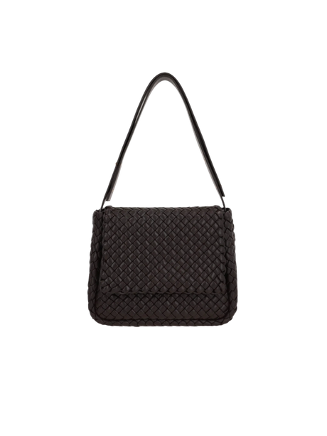 Intrecciato Nappa Padded Cobble Shoulder Bag-BOTTEGA VENETA-JOHN JULIA