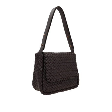 Intrecciato Nappa Padded Cobble Shoulder Bag-BOTTEGA VENETA-JOHN JULIA