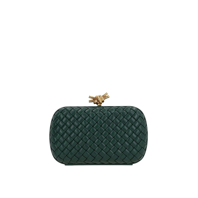 Intrecciato Nappa Padded Knot Clutch-BOTTEGA VENETA-JOHN JULIA