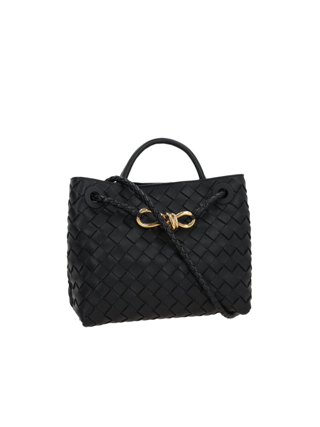 BOTTEGA VENETA-Intrecciato Nappa Small Andiamo Handbag-JOHN JULIA