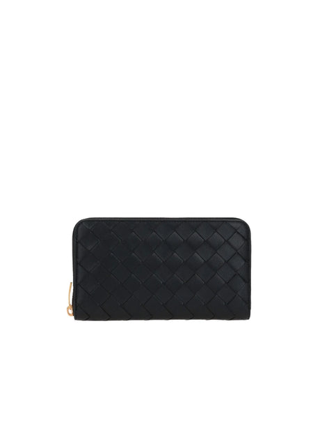 Intrecciato Nappa Zip-Around Wallet-BOTTEGA VENETA-JOHN JULIA