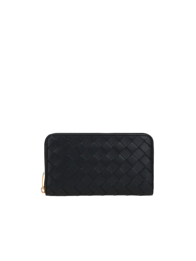 Intrecciato Nappa Zip-Around Wallet-BOTTEGA VENETA-JOHN JULIA