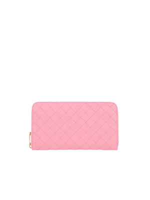 Intrecciato Nappa Zip-Around Wallet-BOTTEGA VENETA-JOHN JULIA